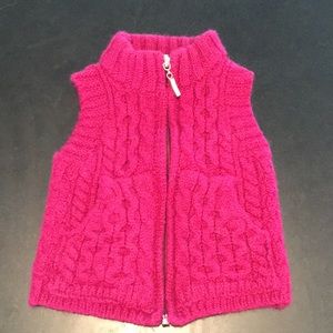 Wool sweater vest